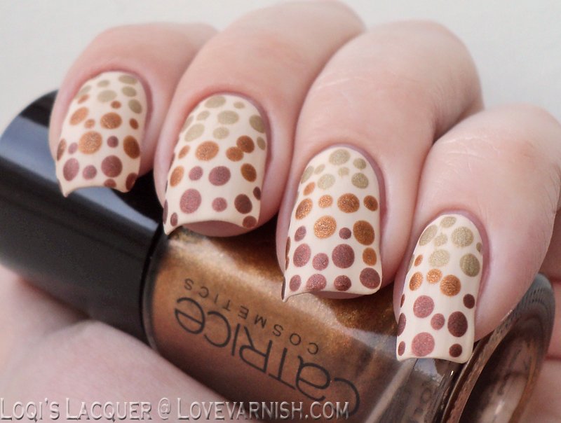chocolate nails ombre spots .lovevarnish