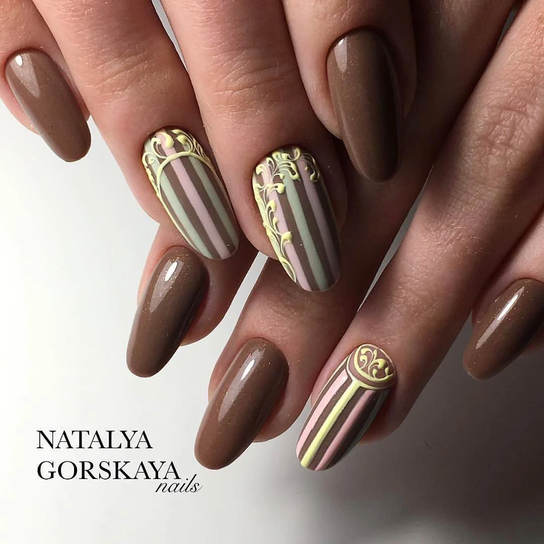 30 Deliciously Creative Chocolate Nail Designs