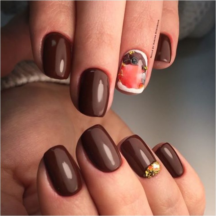 chocolate nails with bird detail imgrum