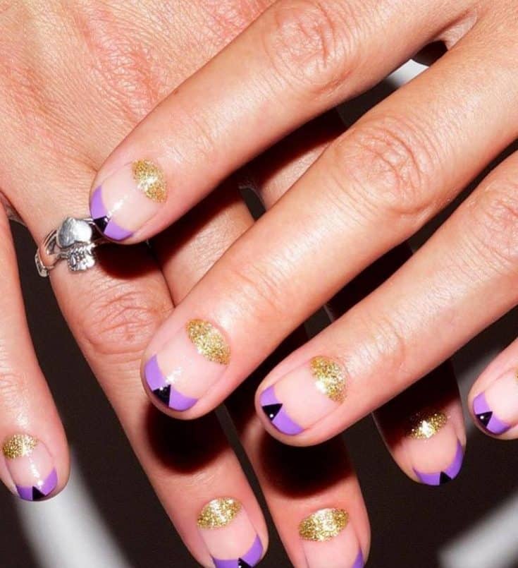 25 Magnificent Half Moon Nail Designs Wild About Beauty