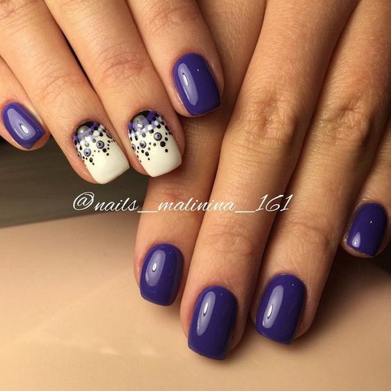 25 Magnificent Half-Moon Nail Designs