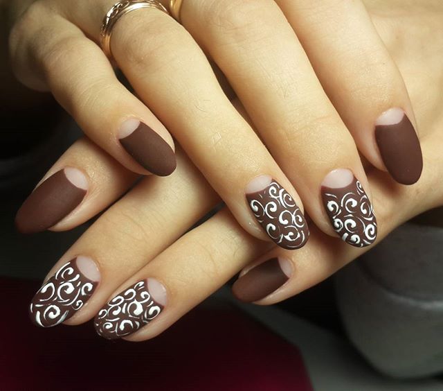 25 Magnificent Half Moon Nail Designs Wild About Beauty