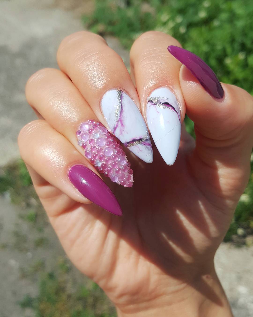 marble nails pinkmarble BV4EI59DSB3