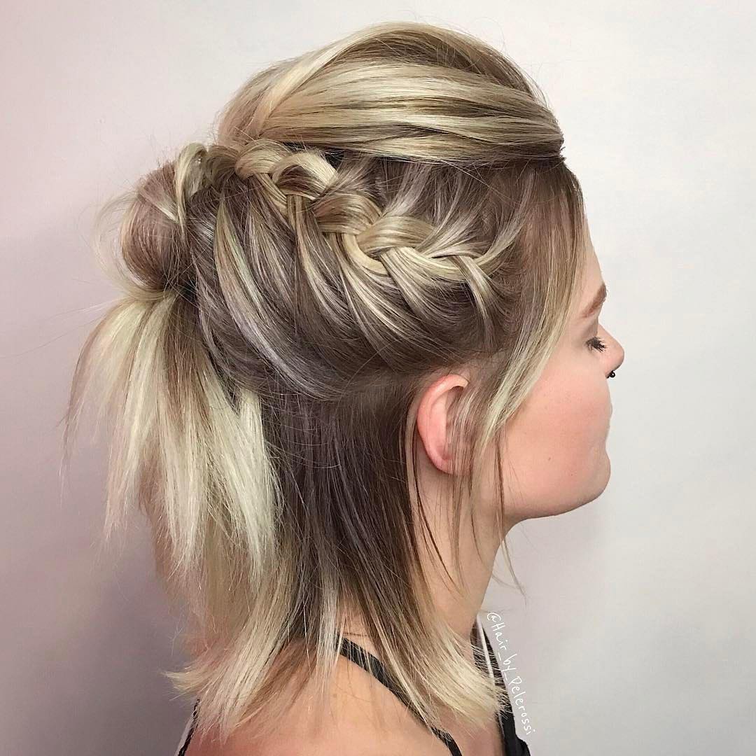 29 Swanky Braided Hairstyles To Do On Short Hair Wild About Beauty