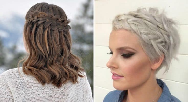 short hairstyles in braids