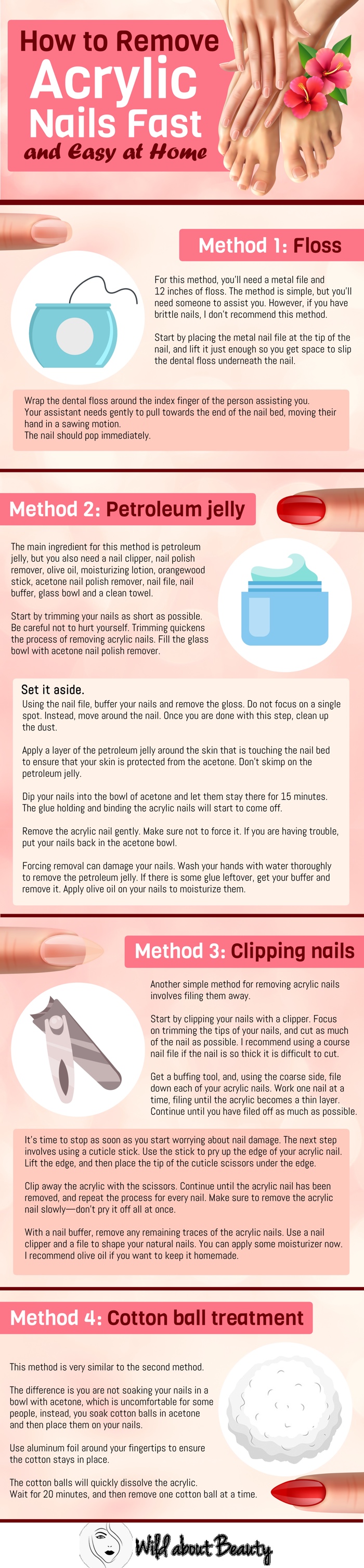 How to Remove Acrylic Nails Fast and Easy at Home - Wild About Beauty