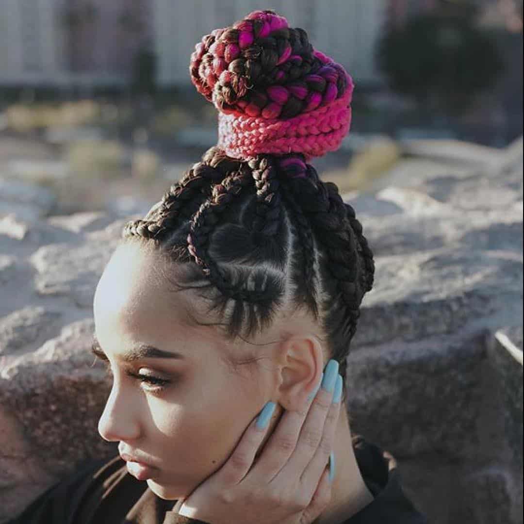 valentine box braids