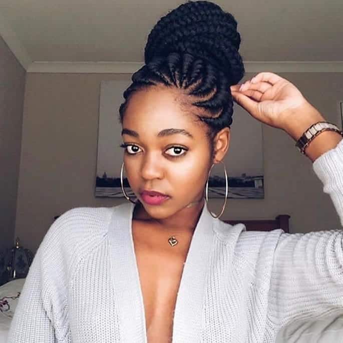 Top Box Braids Updo Hairstyles Vrogue Co