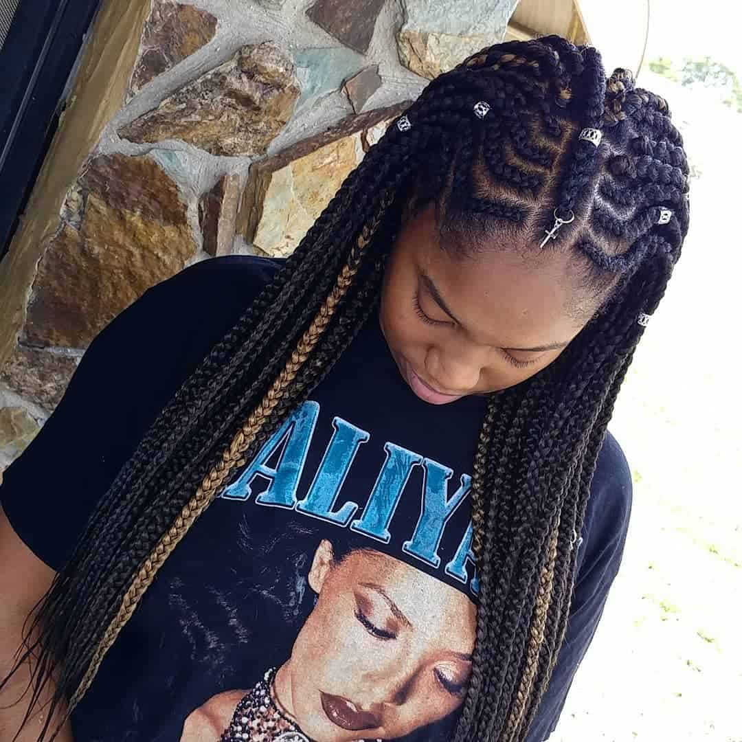 thick fulani braids