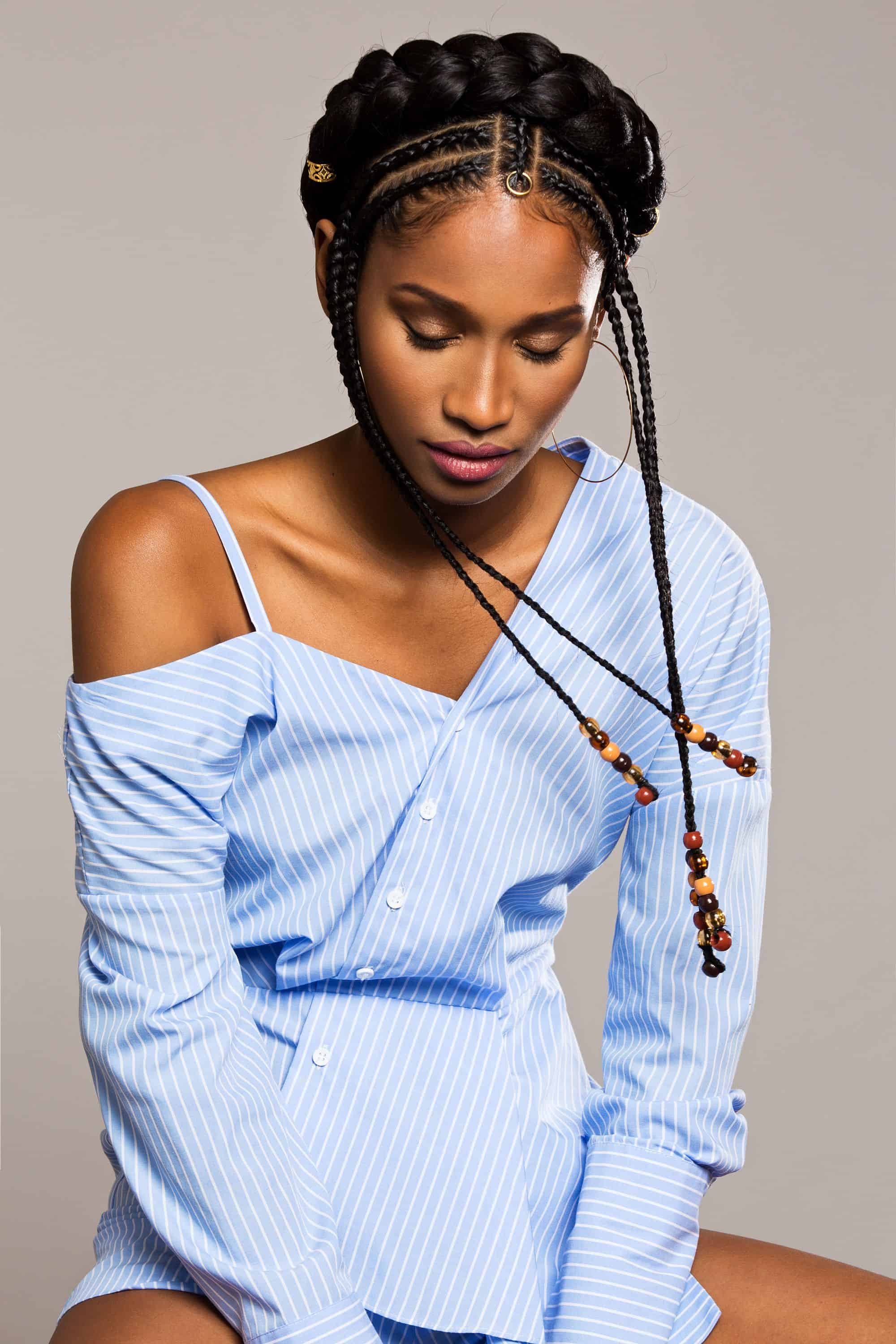 fulani with halo braids