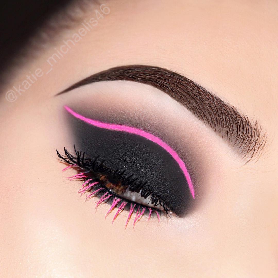 matte black and neon pink cutcrease