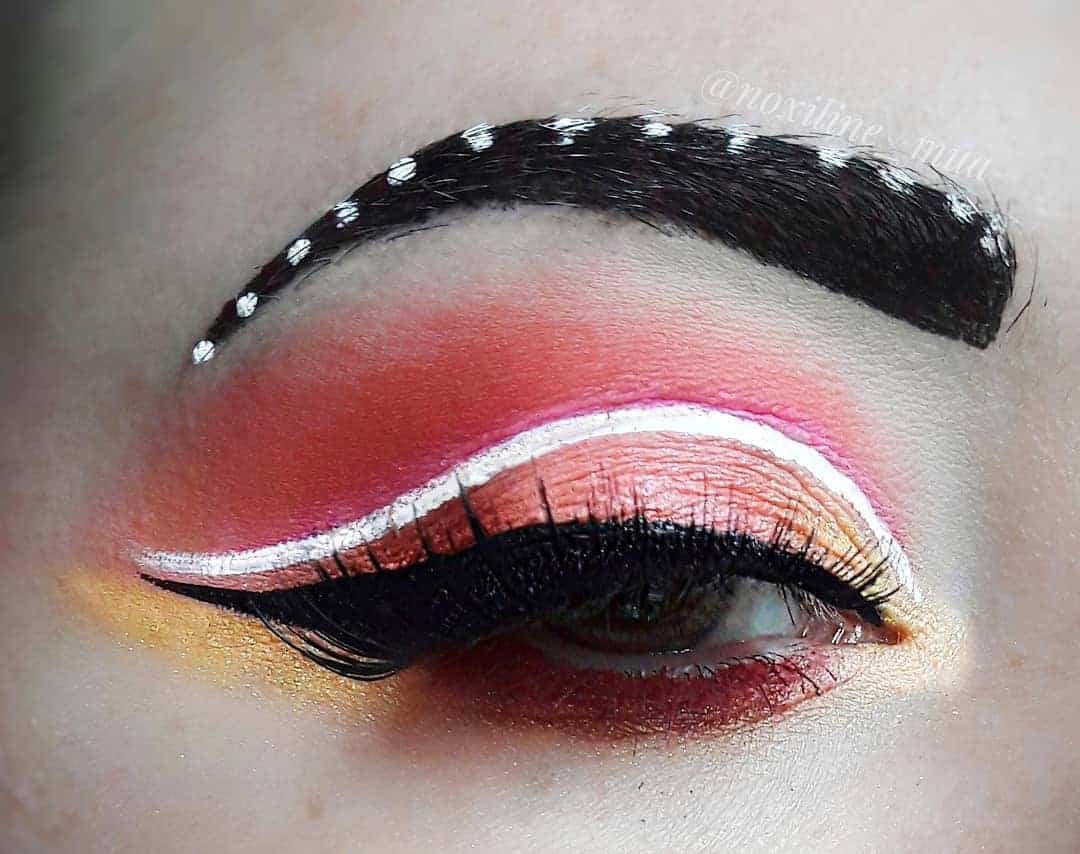 hot summer colors with white cutcrease