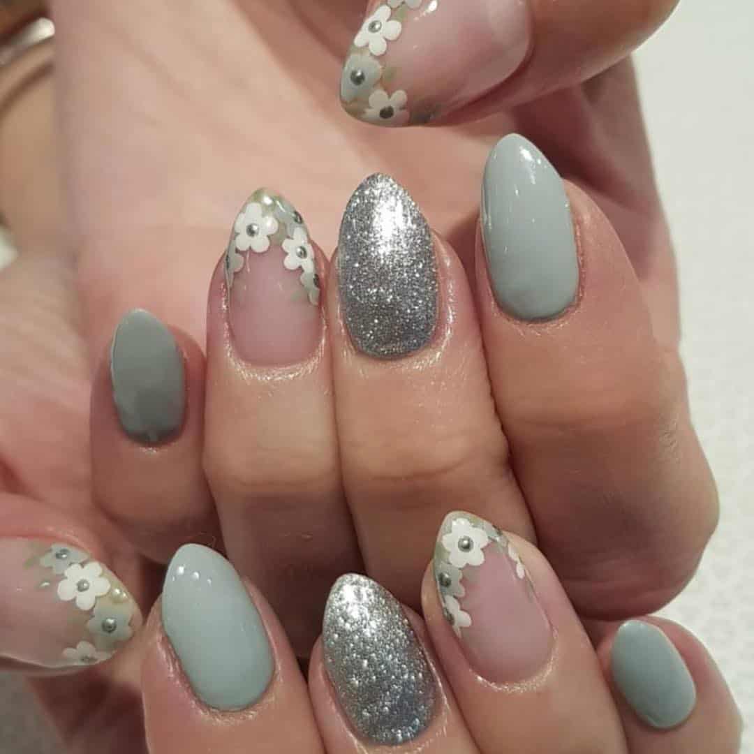 gray and silver
