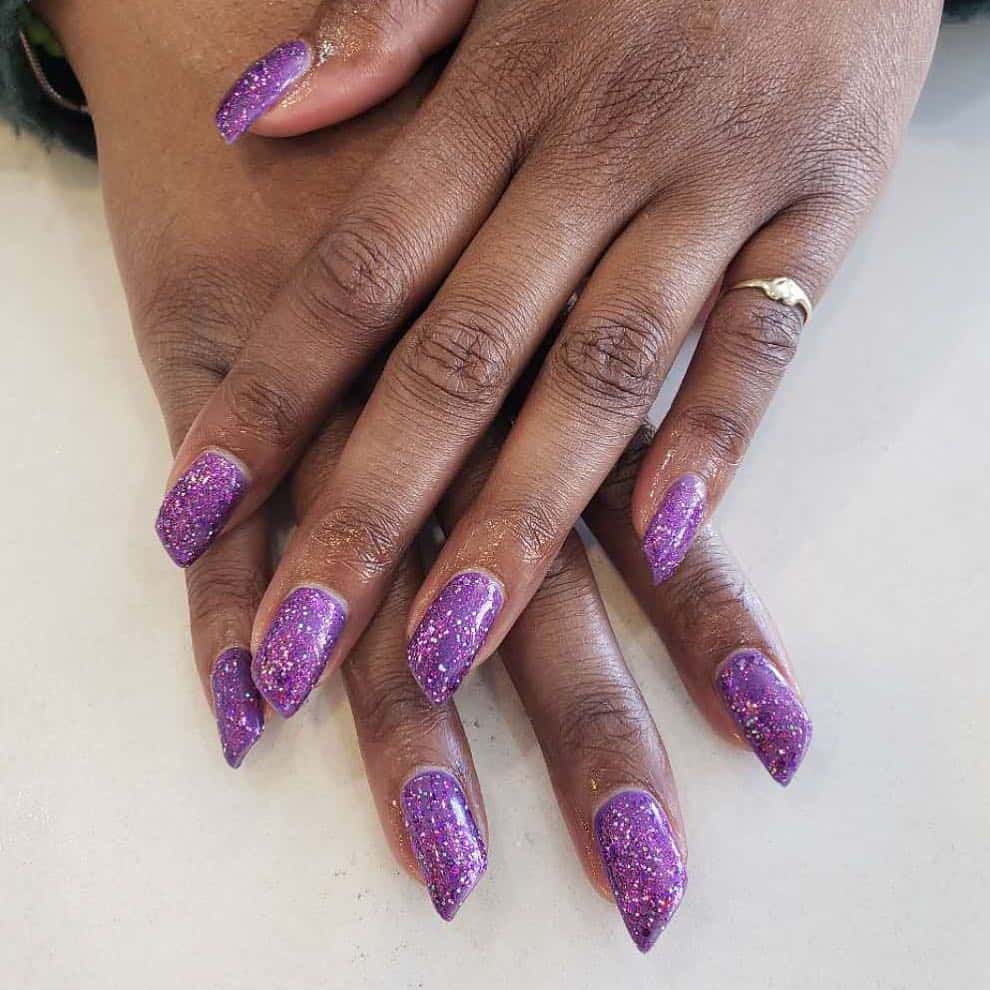 purple glitter