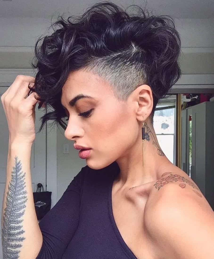fade cut on pixie