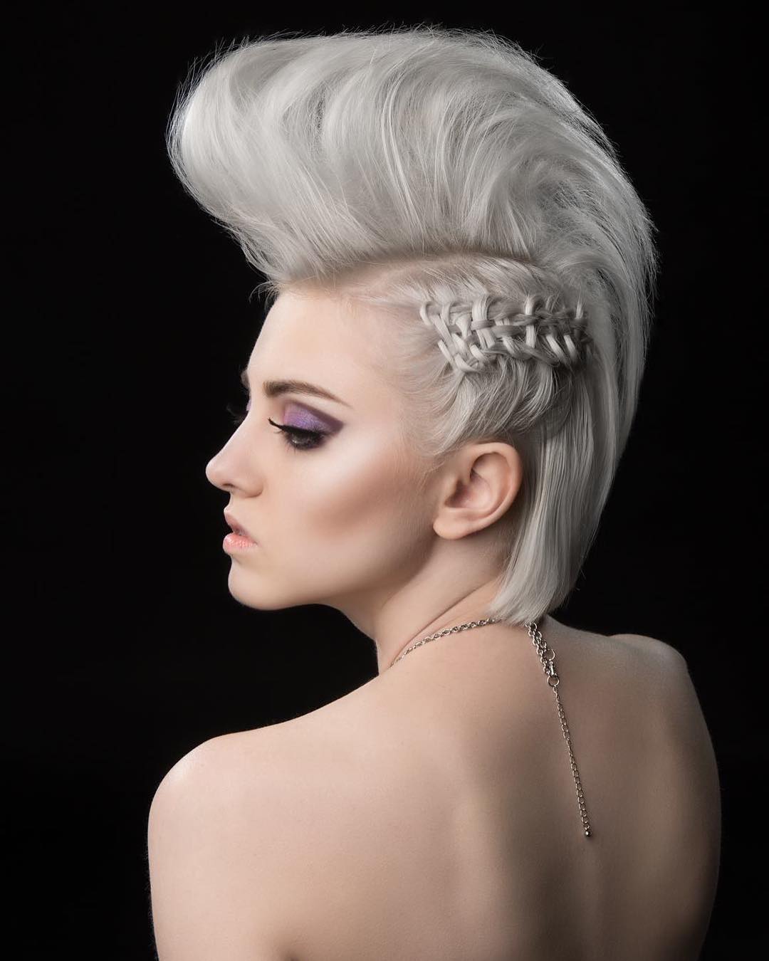 platinum mohawk side loop braid