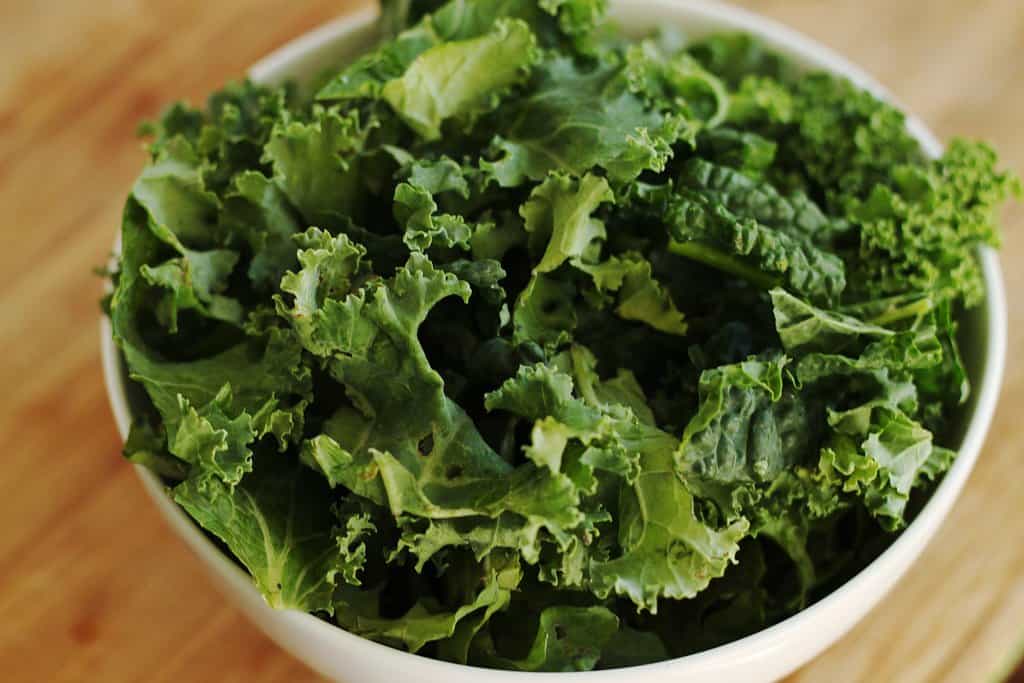 bowl of kale