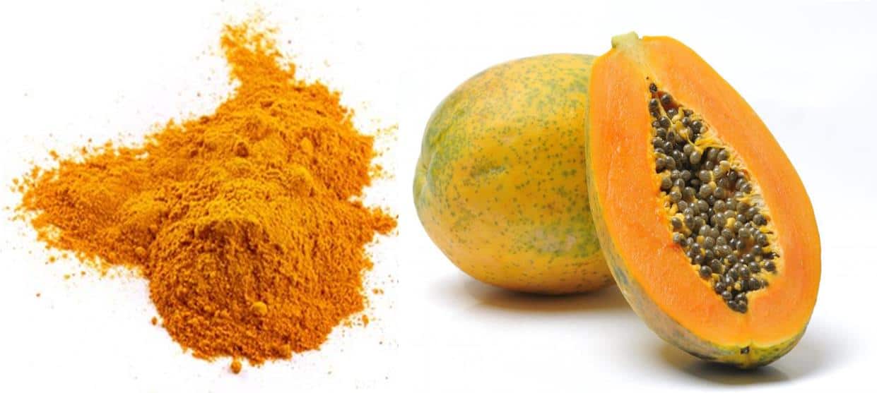 Papaya and turmeric