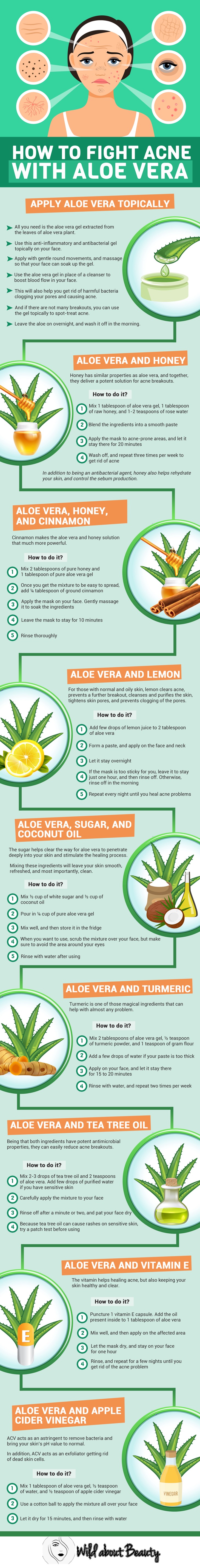 Aloe vera for acne
