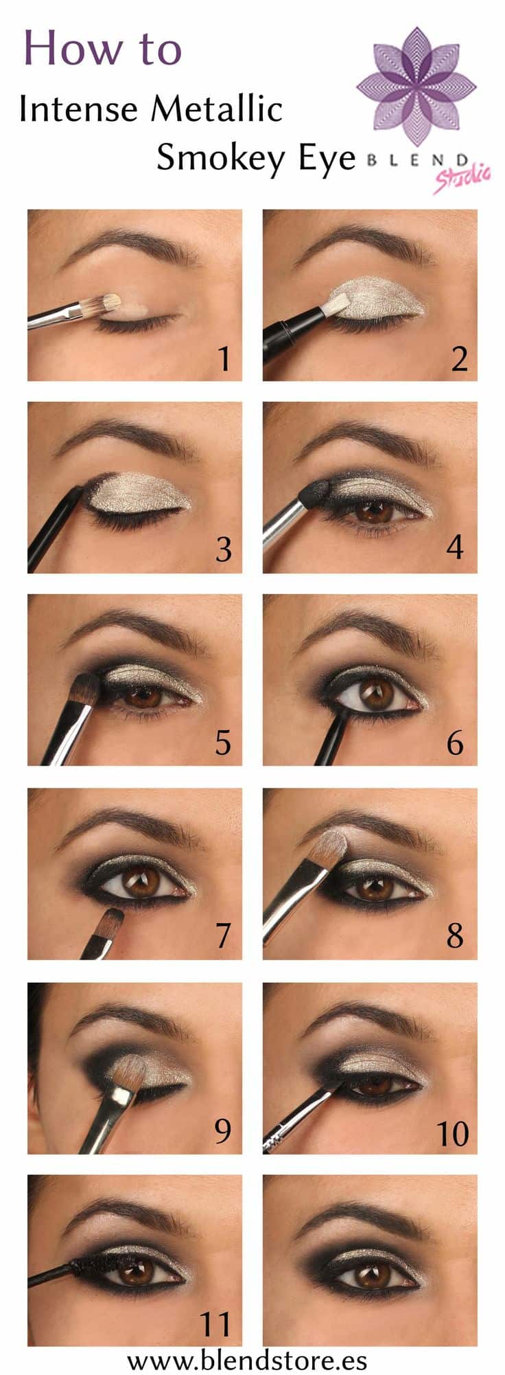 15 Smokey Eye Tutorials Step By Step Guide To Perfect Hollywood Makeup