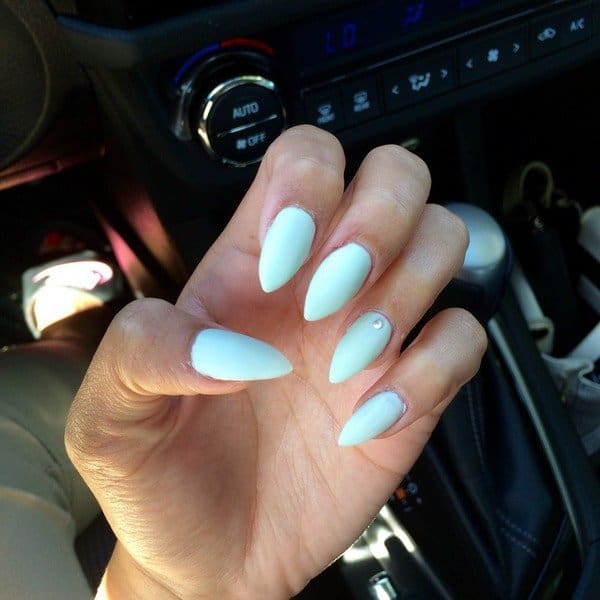 mint almond nails