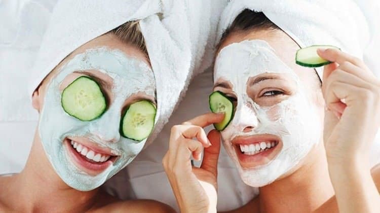 Cucumber face mask