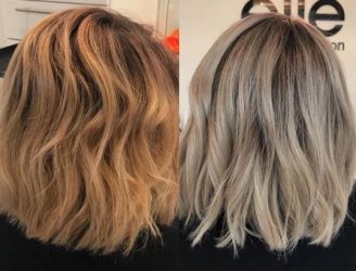 orange and blonde hair