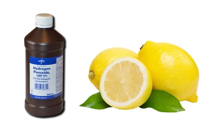 Peroxide and lemon juice