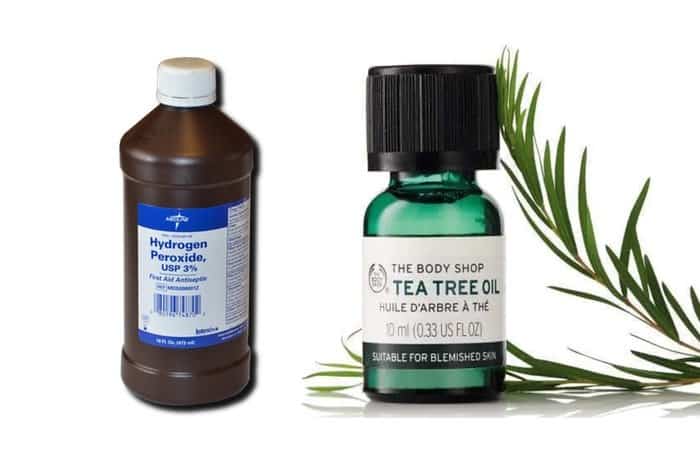 peroide and tea tree oil
