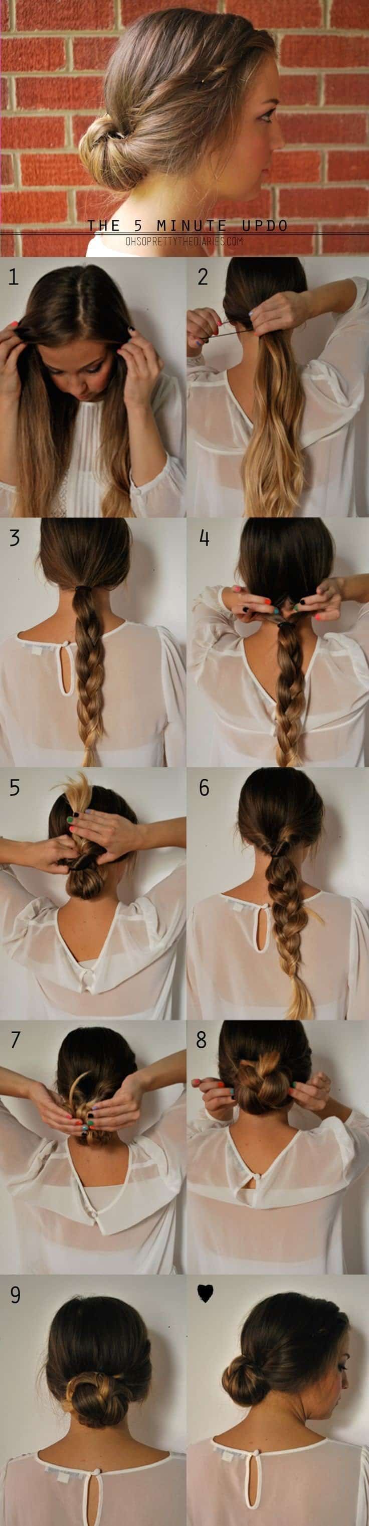 5 minute updo