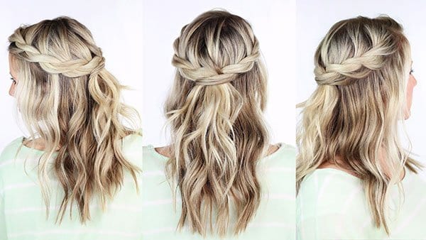 twisted crown braid