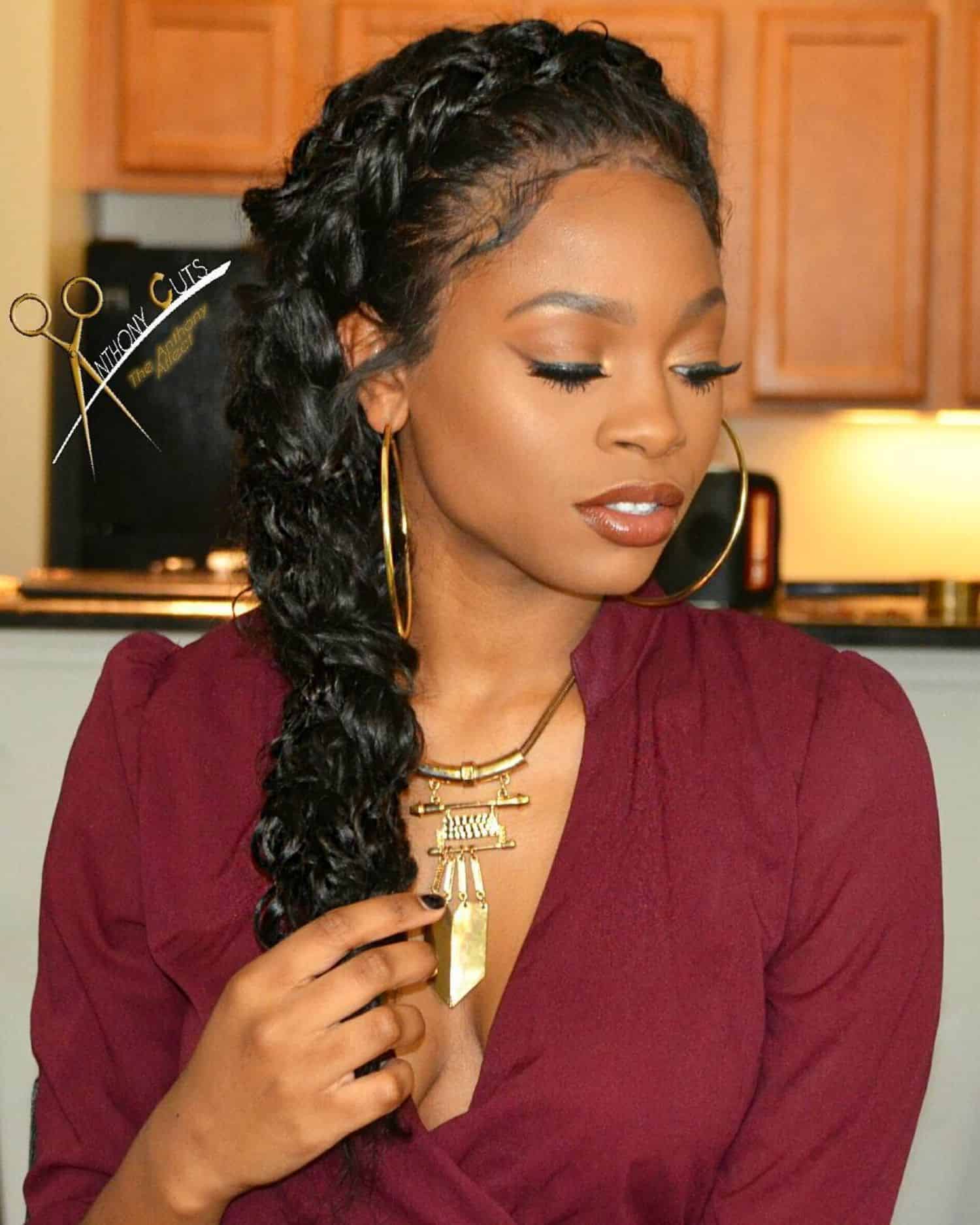 Dutch Braid Crown for Black Hair