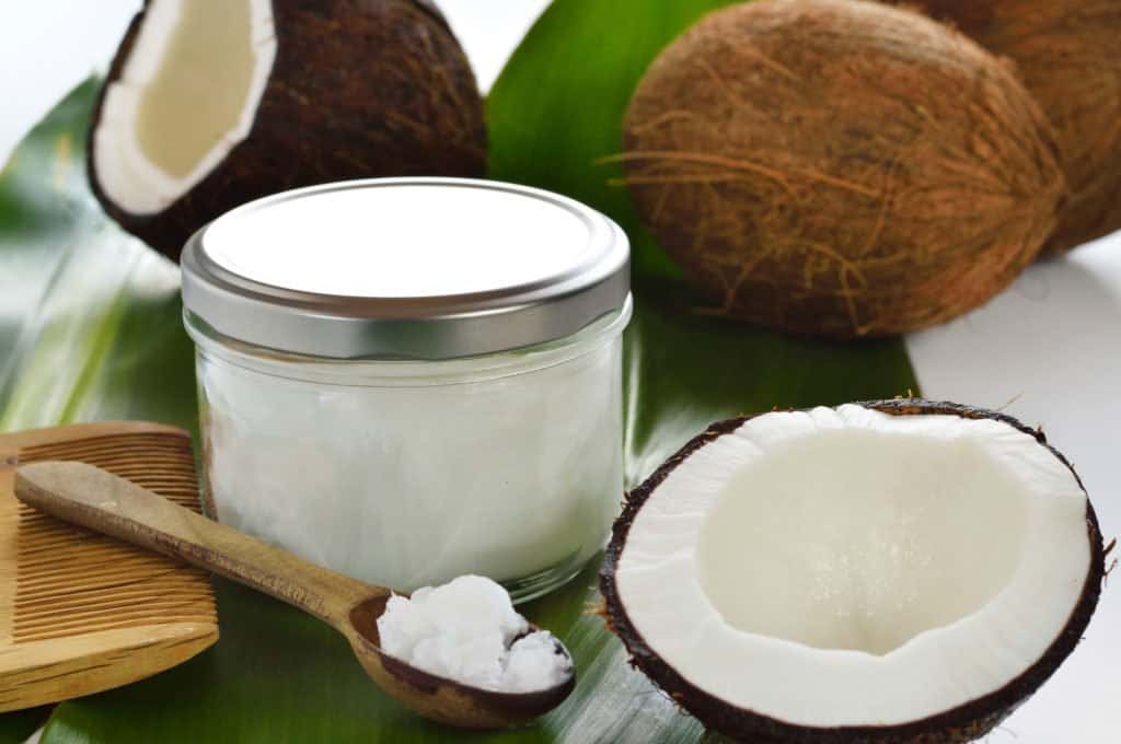 Coconut oil sugar scrub