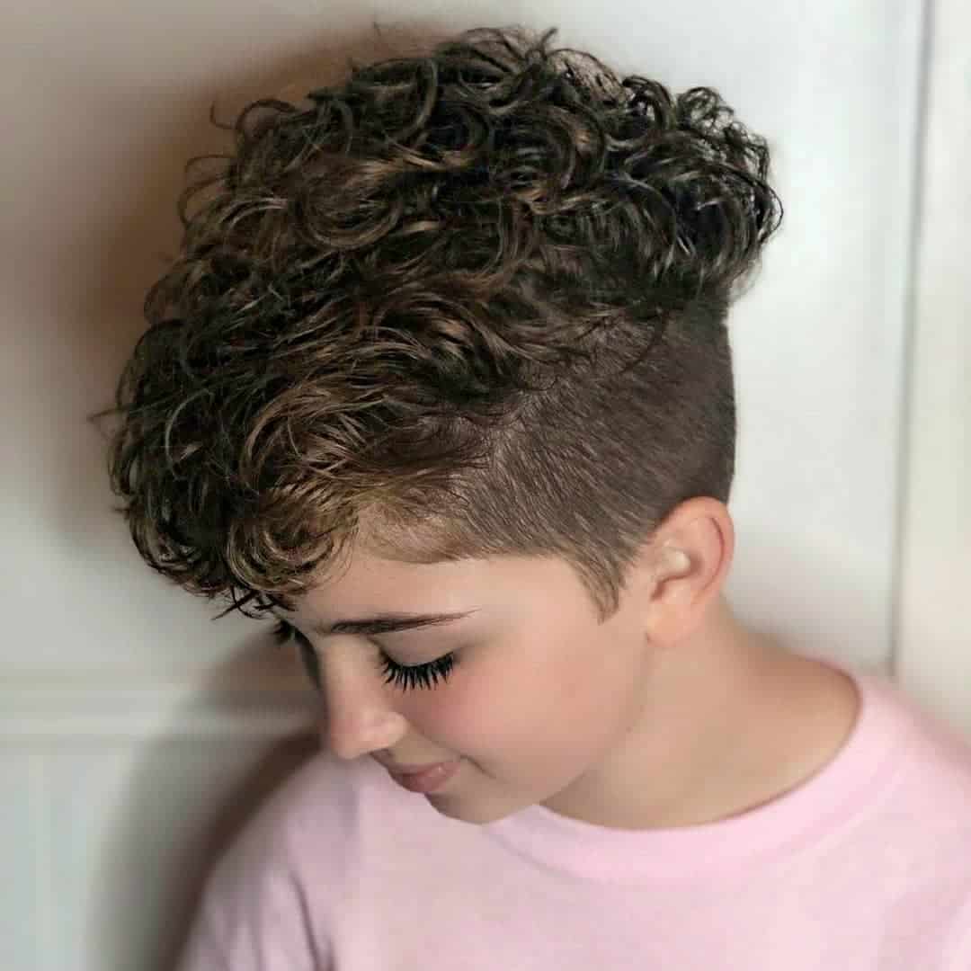 Long Pixie With Curly Top And Undercut