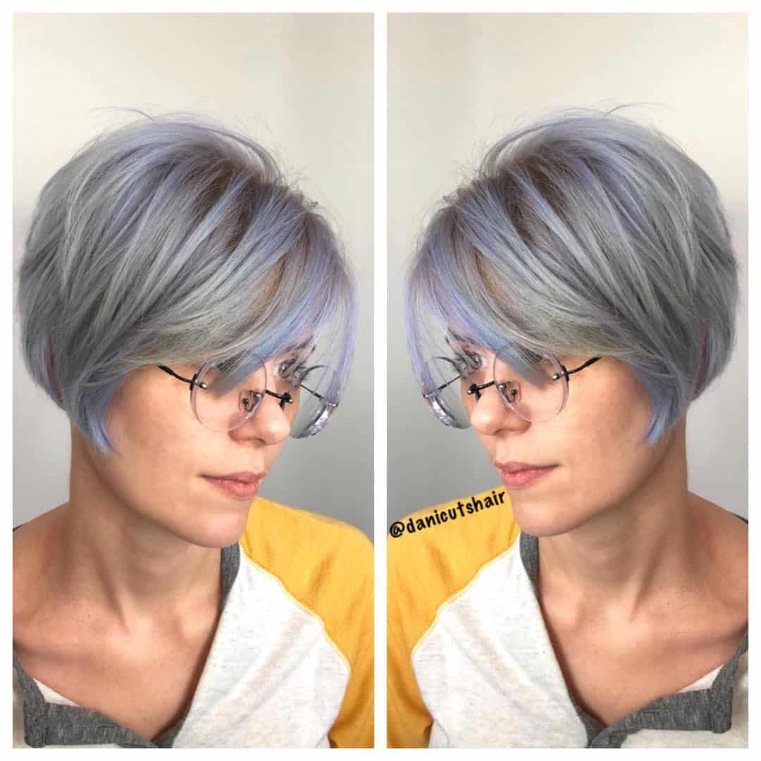 Long Lavender Pixie