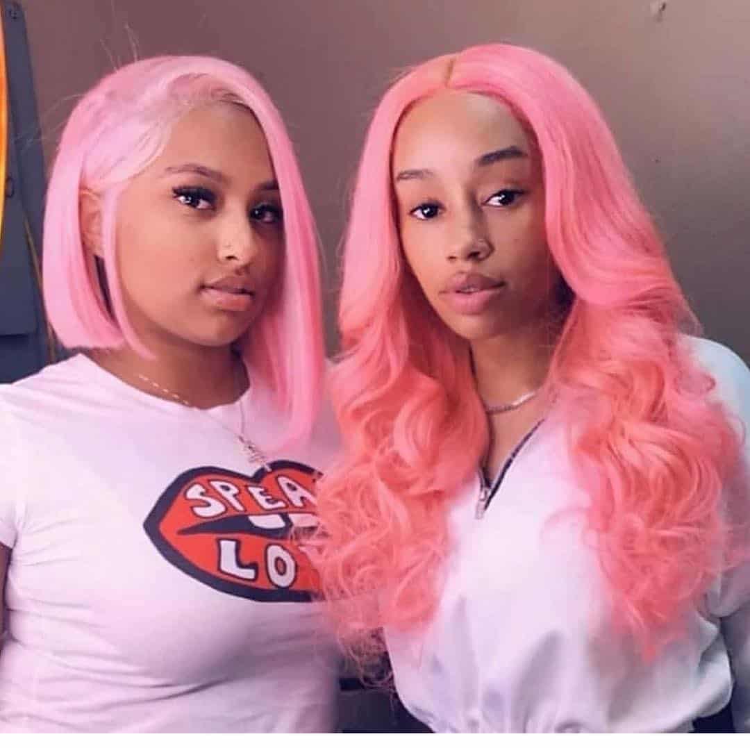 Long And Short Warm Pink Sew-Ins