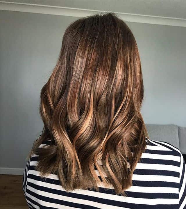 Brown Nano Rings With Caramel Blonde Highlights