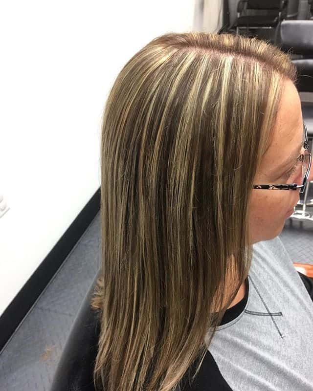 Brown With Several Blonde Toned Highlights