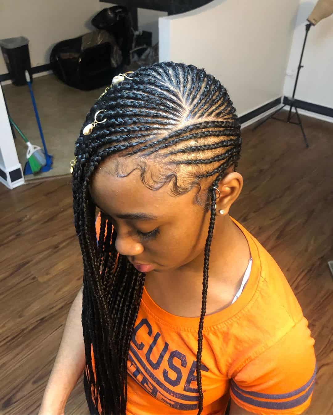 micro braids with loose braid