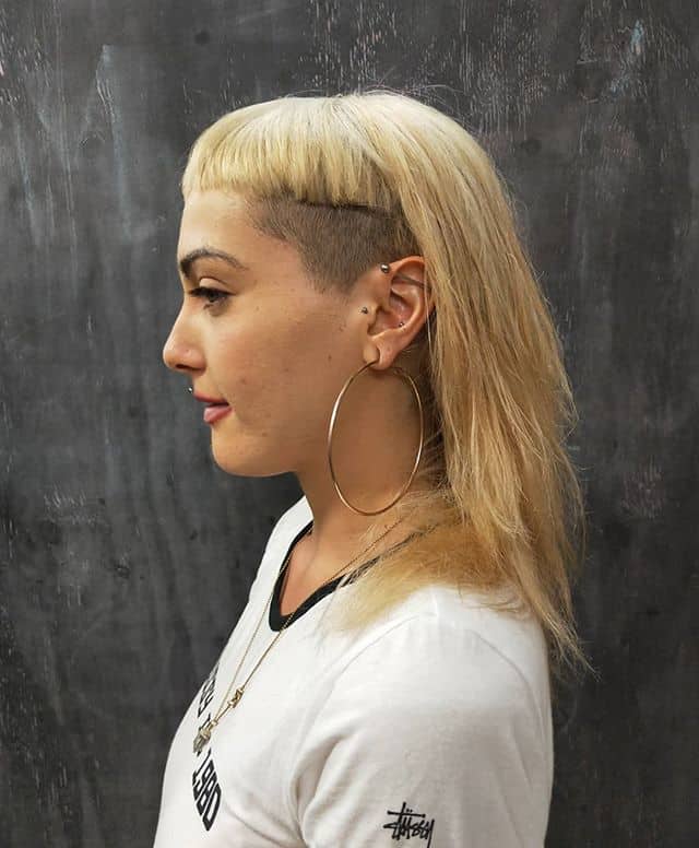 Blonde Mullet With Undercut