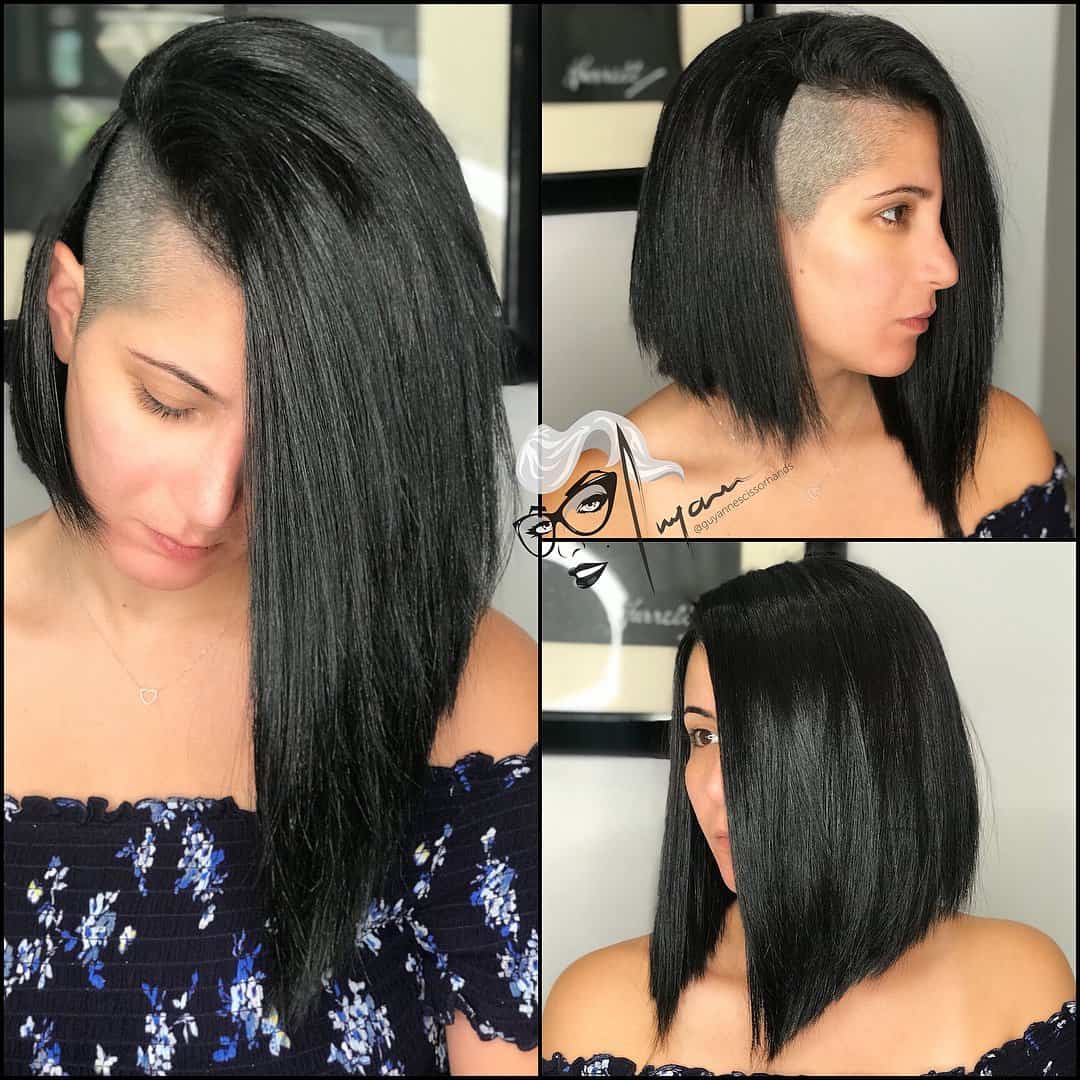 Sharp Asymmetrical Lob With Shaved Sides