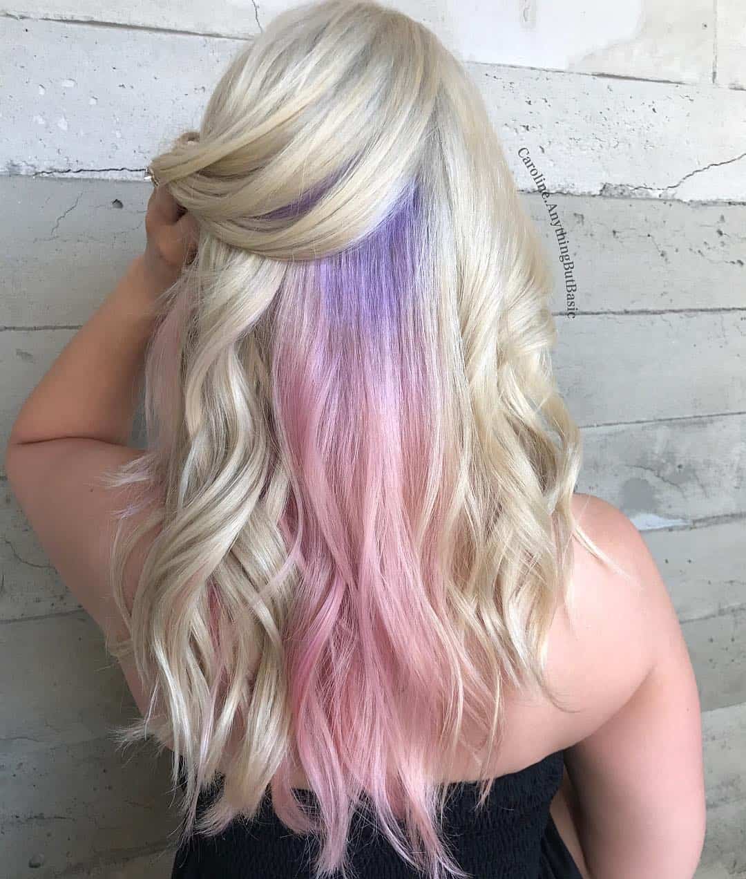 Unicorn Peekaboo Highlights On Platinum Blonde