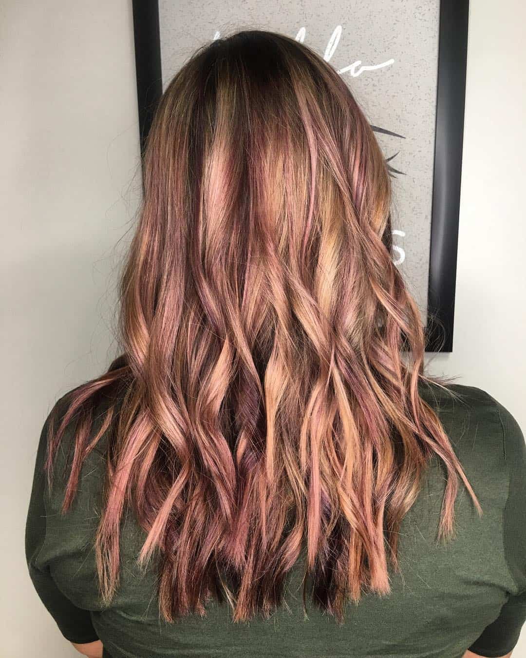 Plum And Mahogany Peekaboo Highlights