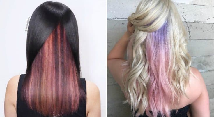 29 Subtle And Popping Peekaboo Highlights Hairstyles