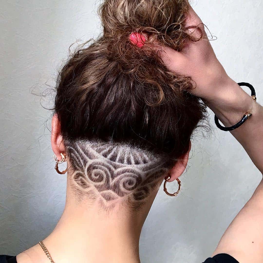 Mandala Heart Undercut Design