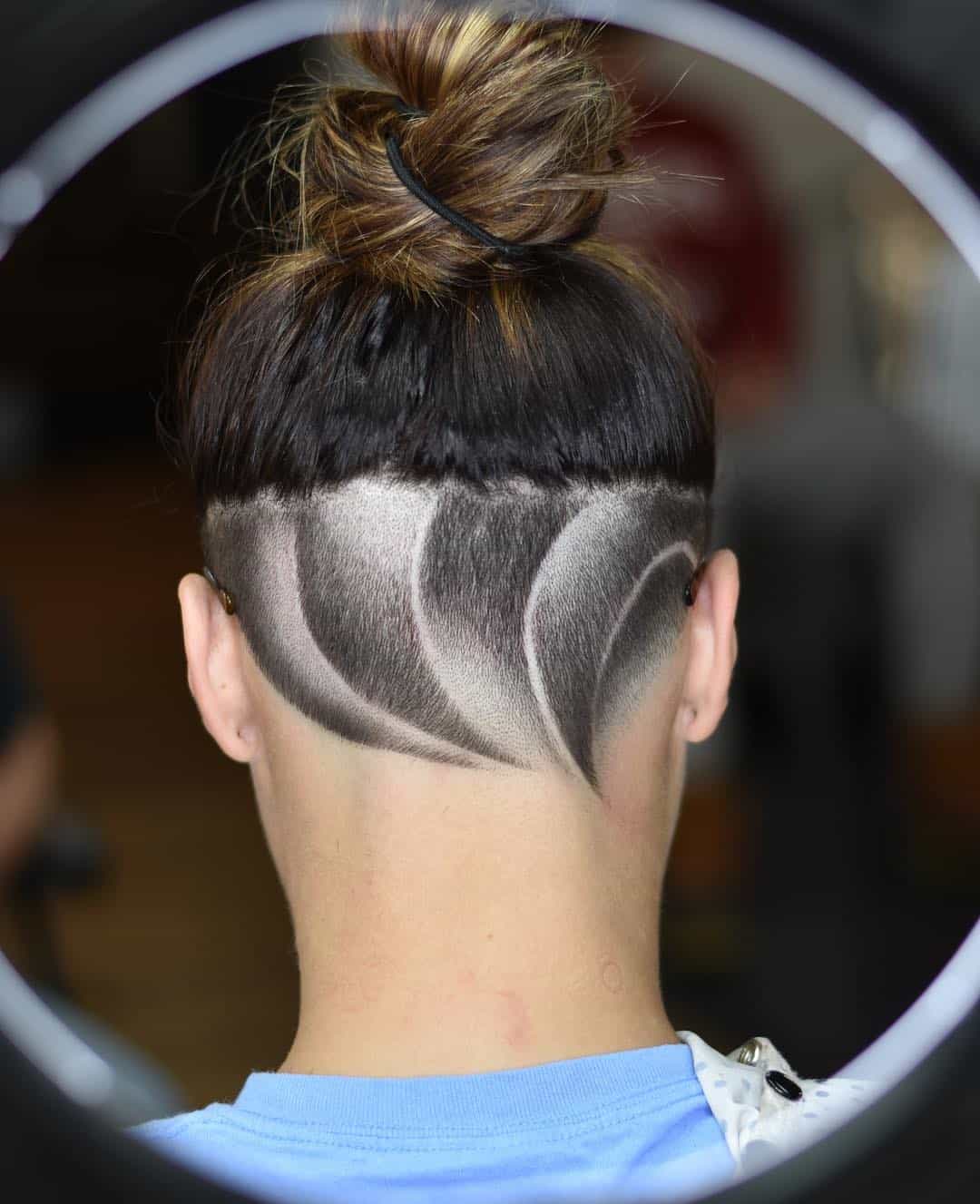 Faded Angled Curved Undercut Design
