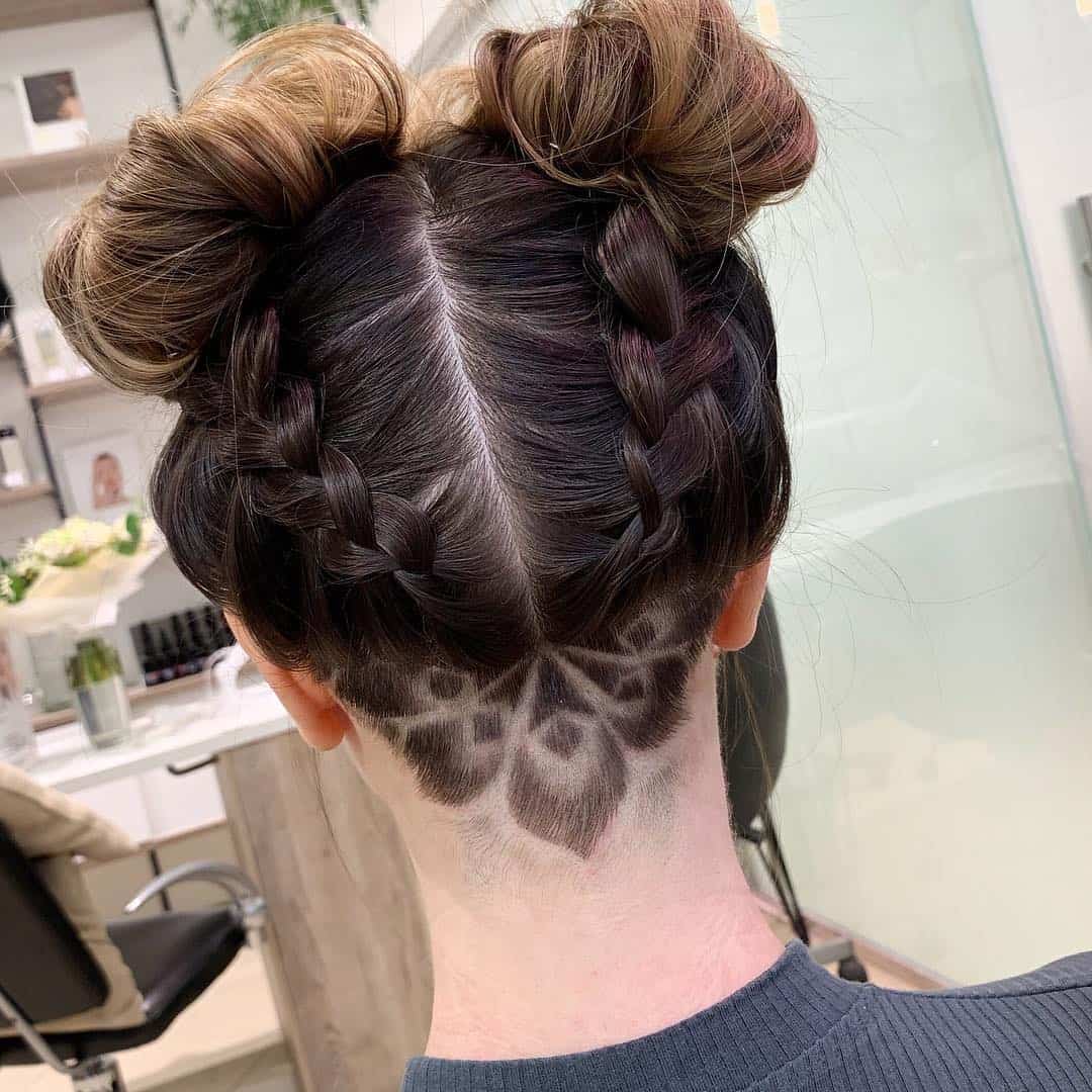 Peacock Tail Undercut Design