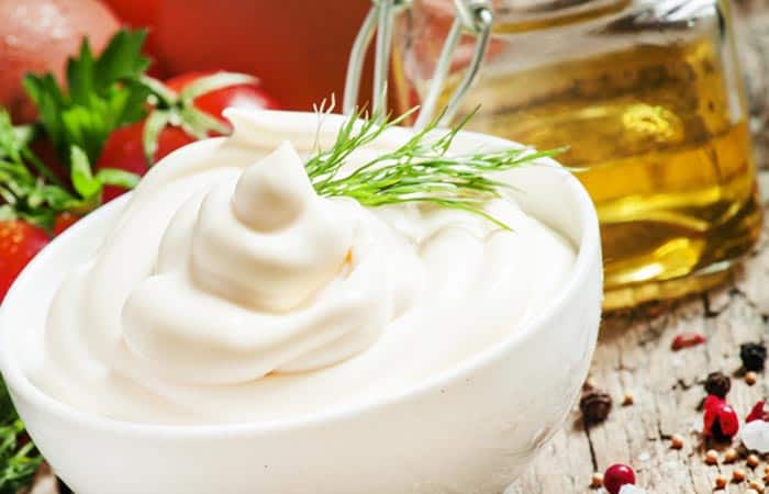 Olive oil and mayonnaise
